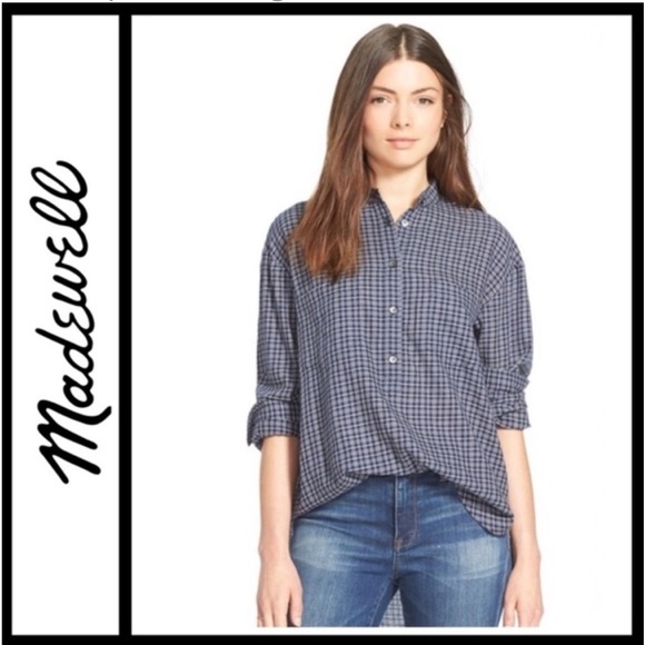 Madewell Abilene Plaid Popver - Picture 1 of 10